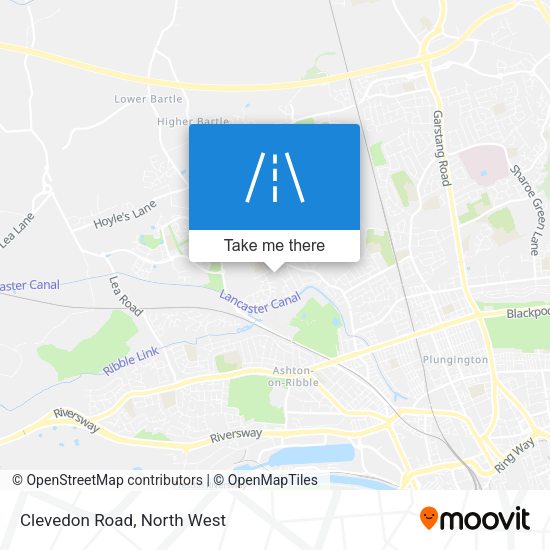 Clevedon Road map