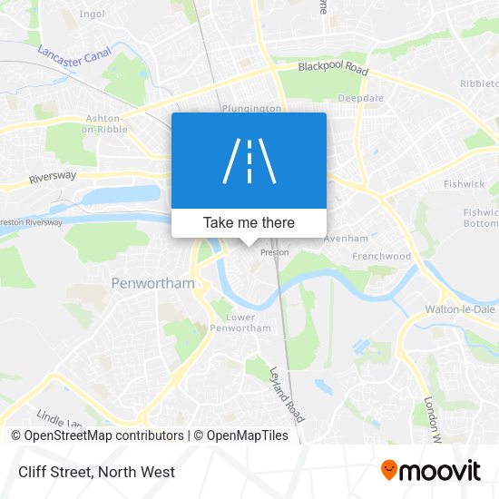 Cliff Street map