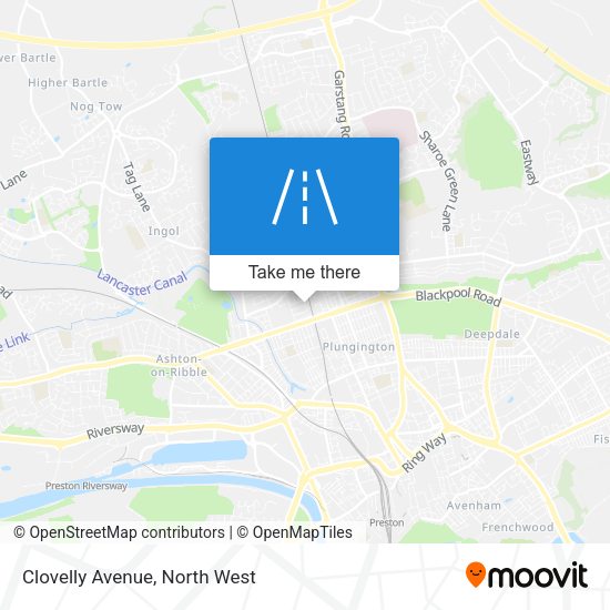 Clovelly Avenue map