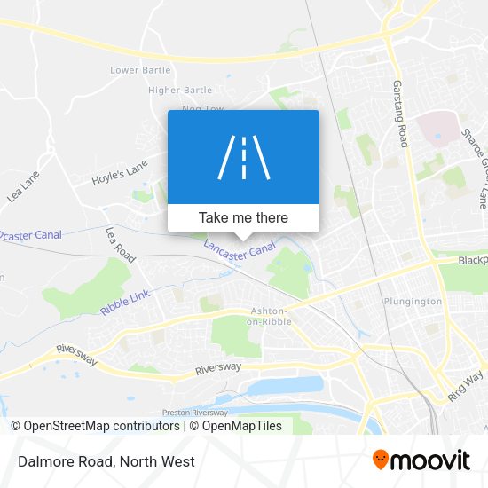 Dalmore Road map