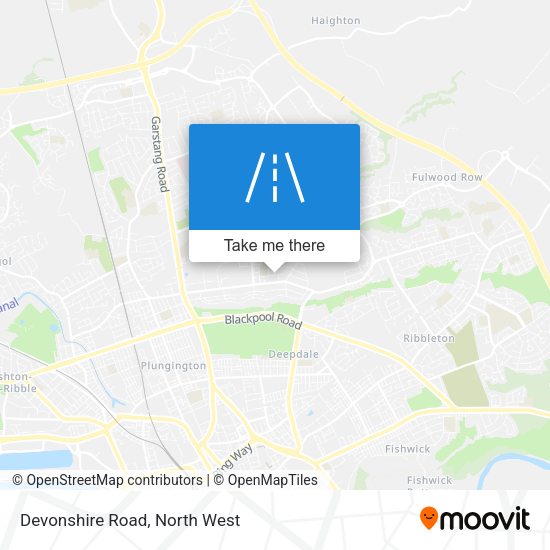 Devonshire Road map