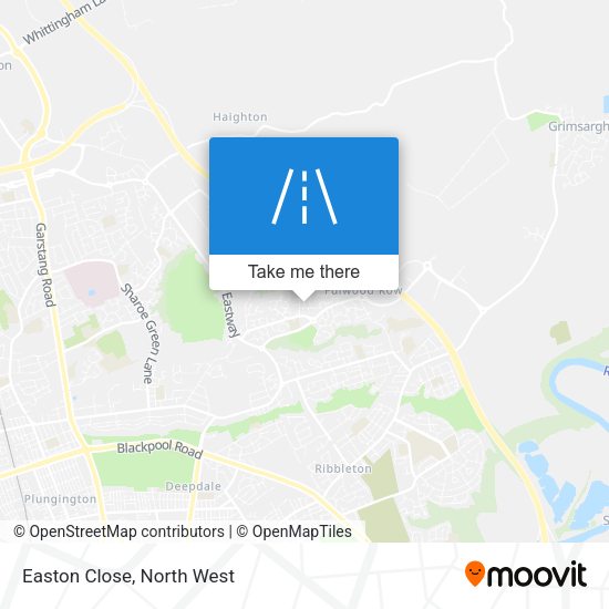 Easton Close map