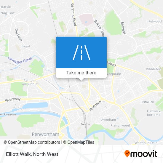 Elliott Walk map