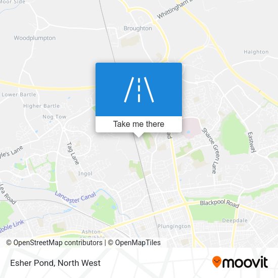 Esher Pond map