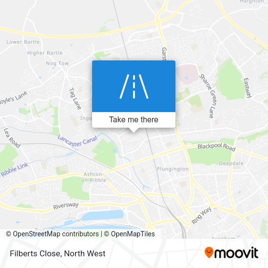 Filberts Close map