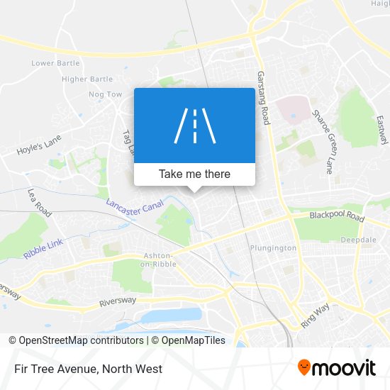 Fir Tree Avenue map