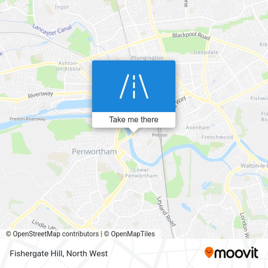 Fishergate Hill map