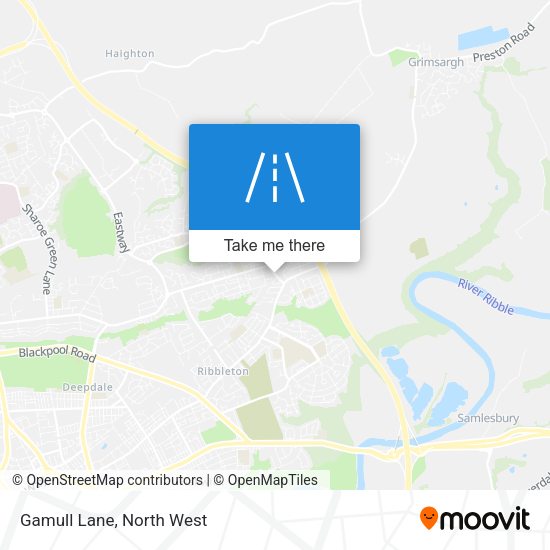 Gamull Lane map