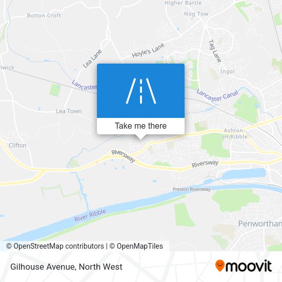 Gilhouse Avenue map