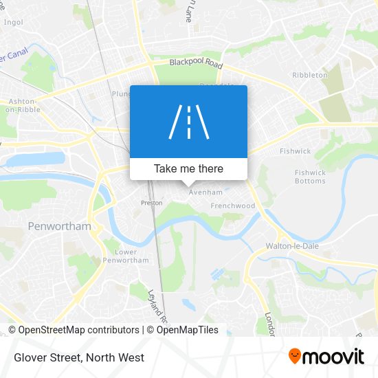 Glover Street map