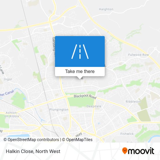 Halkin Close map