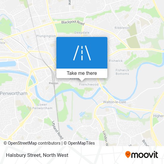 Halsbury Street map