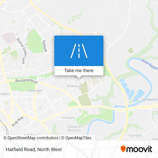 Hatfield Road map