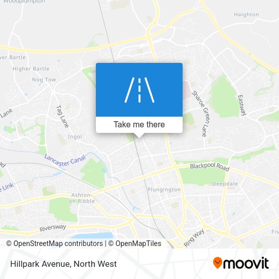 Hillpark Avenue map
