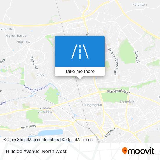 Hillside Avenue map
