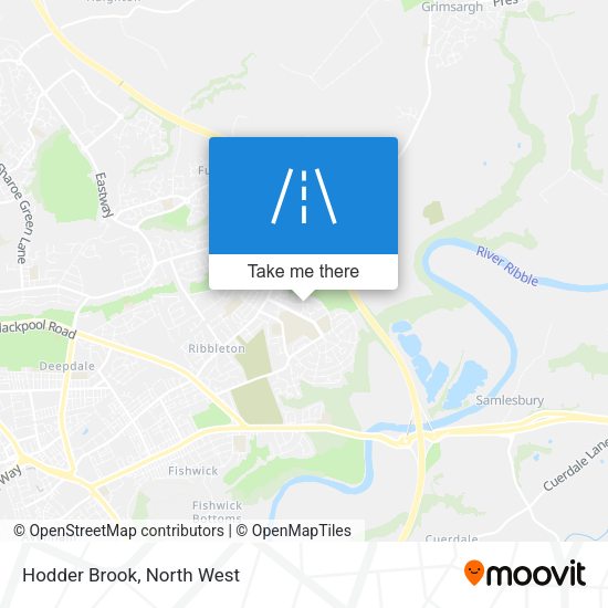Hodder Brook map