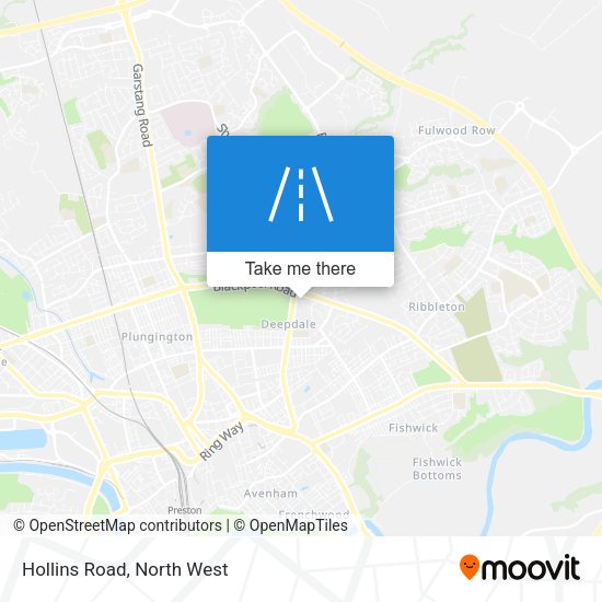 Hollins Road map