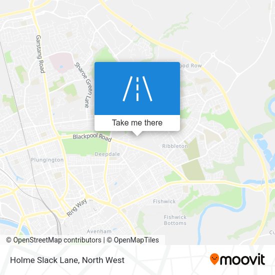 Holme Slack Lane map
