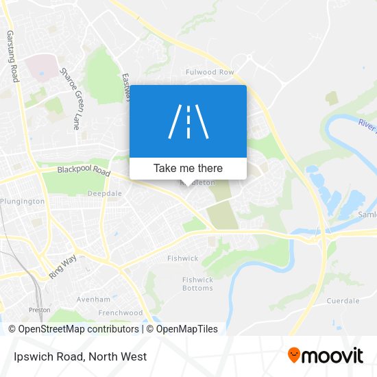 Ipswich Road map