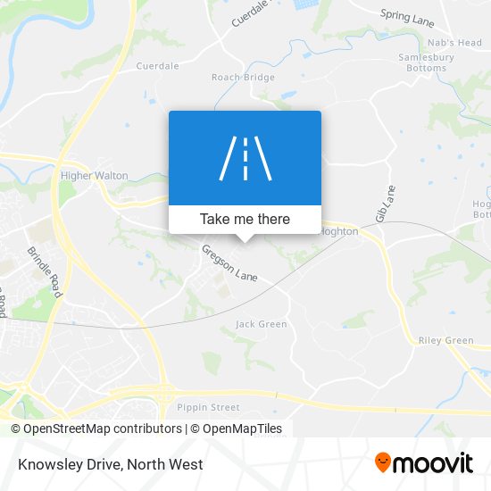 Knowsley Drive map