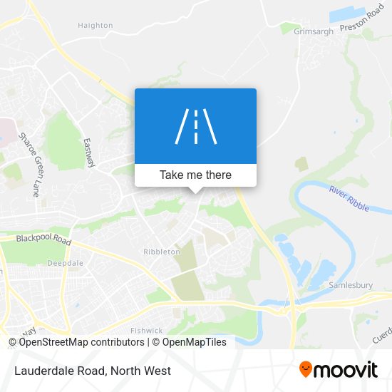 Lauderdale Road map