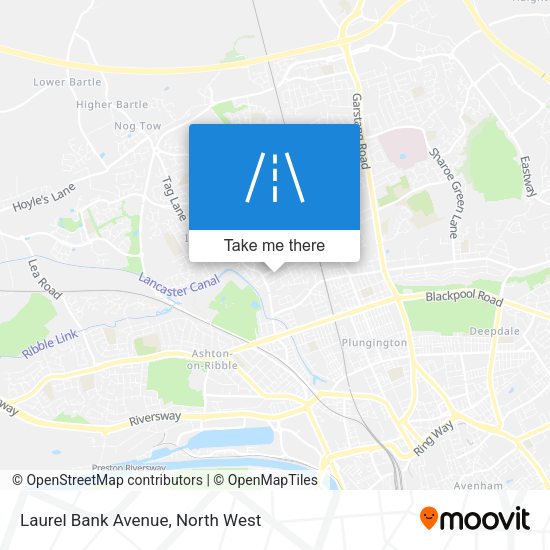 Laurel Bank Avenue map