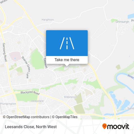 Leesands Close map