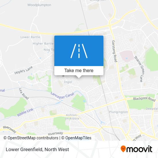 Lower Greenfield map