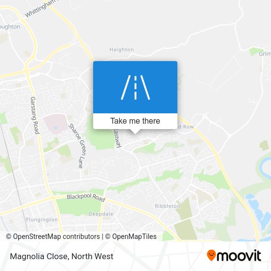 Magnolia Close map