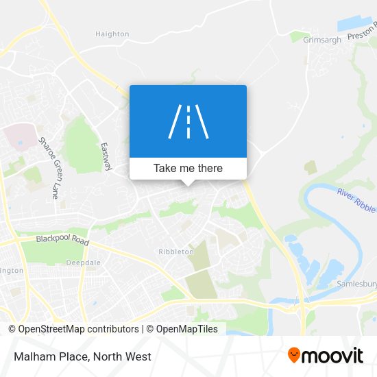 Malham Place map