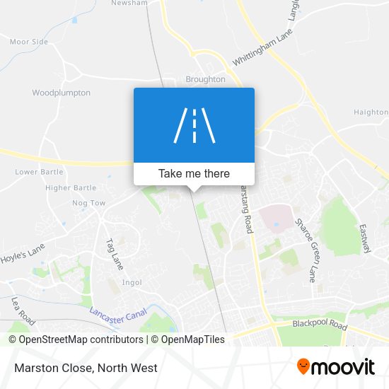 Marston Close map