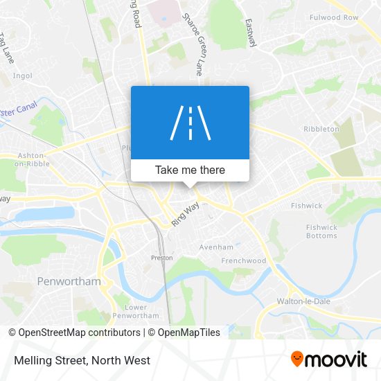 Melling Street map