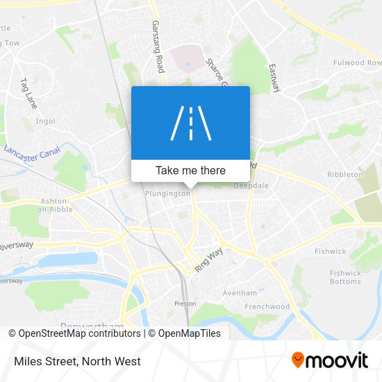 Miles Street map