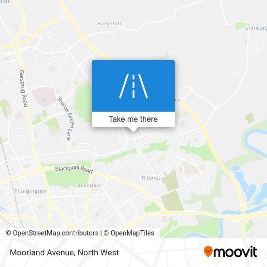Moorland Avenue map