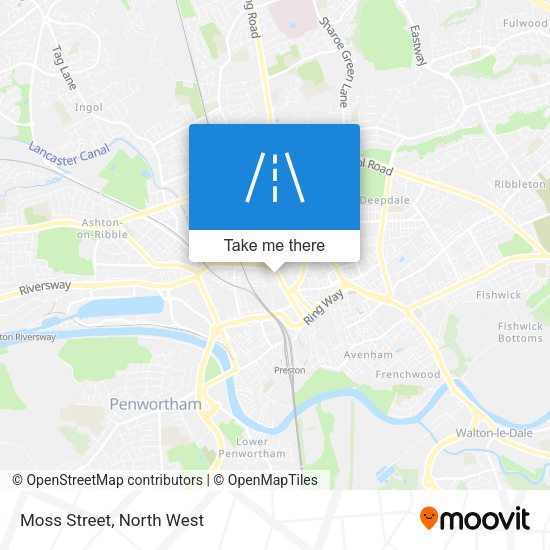 Moss Street map