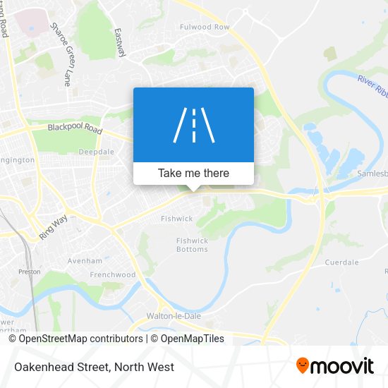 Oakenhead Street map