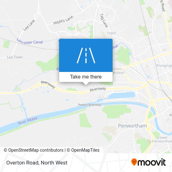 Overton Road map