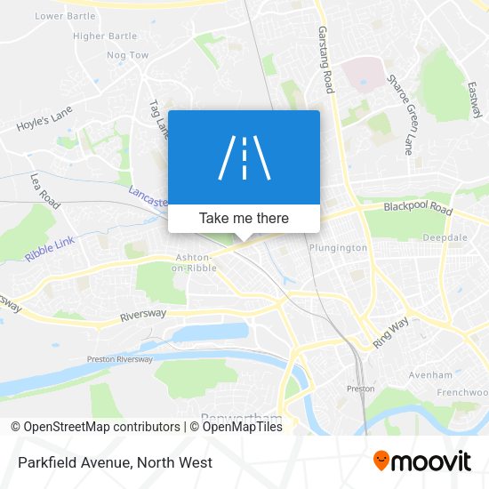 Parkfield Avenue map