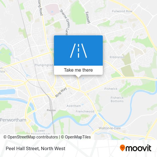 Peel Hall Street map