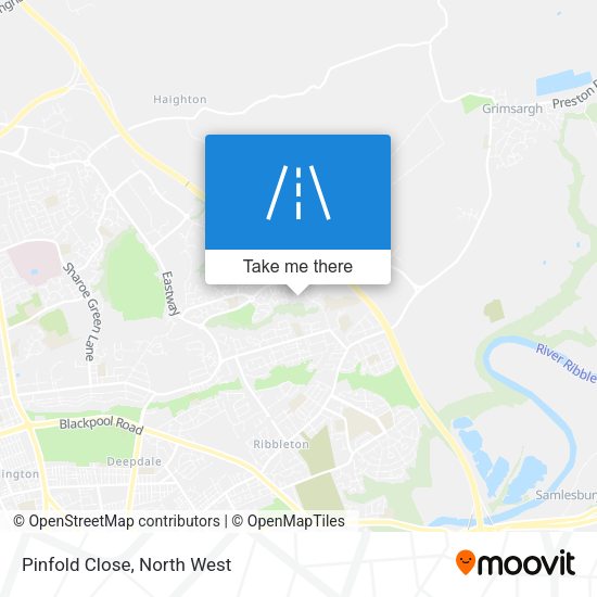 Pinfold Close map