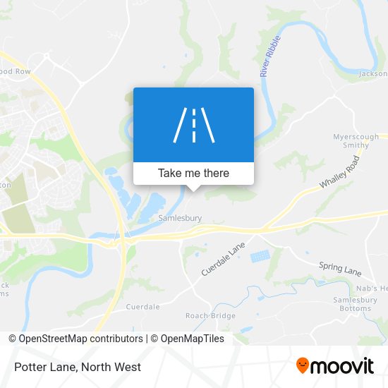 Potter Lane map