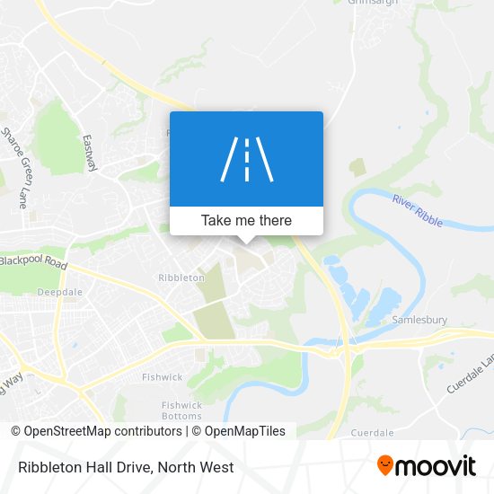 Ribbleton Hall Drive map