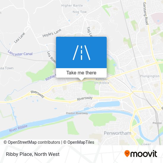 Ribby Place map