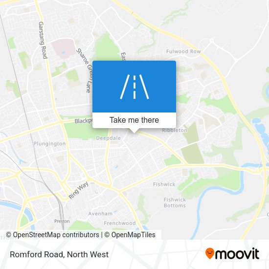 Romford Road map