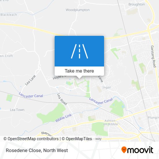 Rosedene Close map