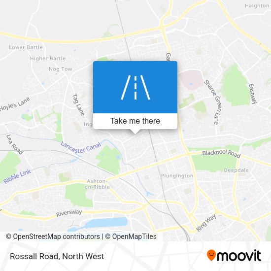 Rossall Road map