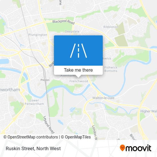 Ruskin Street map