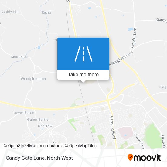 Sandy Gate Lane map