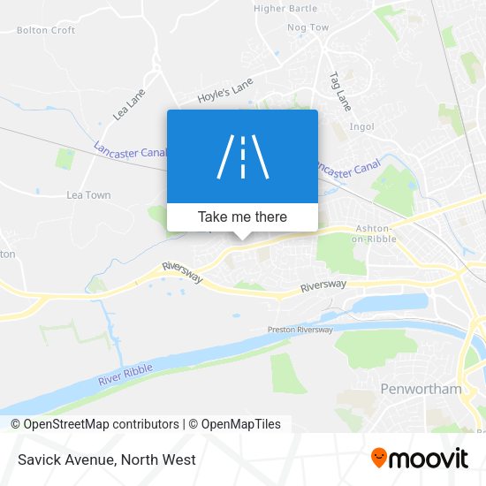 Savick Avenue map