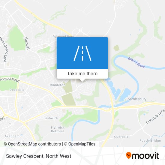 Sawley Crescent map